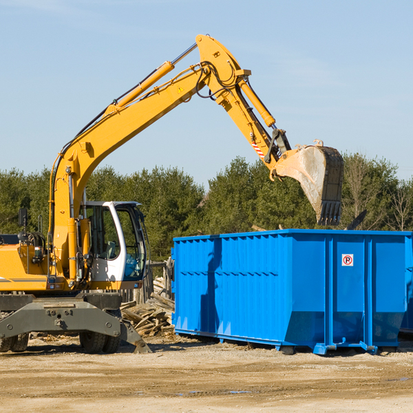 can i choose the location where the residential dumpster will be placed in Alamo